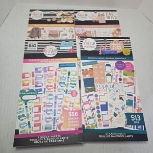 The Happy Planner Lot 4-NEW Painted Blossoms, Fall, Boxes,Tropical